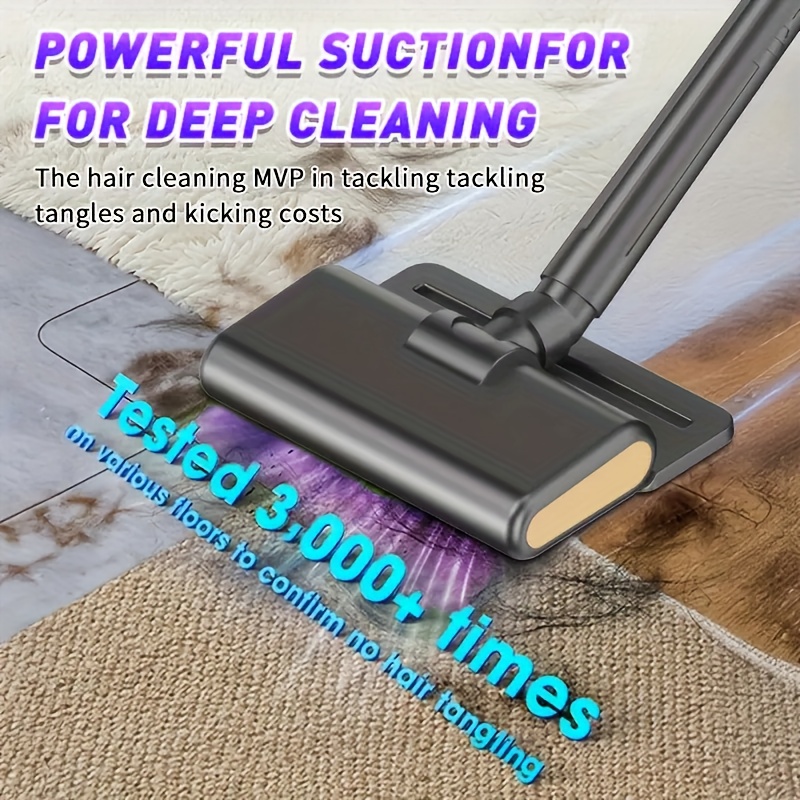 1 JKUOO Draadloze Stofzuiger met LED Borstelkop - Krachtige 8KPa Zuigkracht, 1.3L Grote Stofbeker, Draadloze Handstofzuiger, USB Oplaadbaar, HEPA Filter, Geschikt voor Harde Vloeren, Tapijten, Huisdierenhaar - Lichtgewicht en Stil 65dB, Compacte Opslag - Ideaal voor Thuis, Appartement, Snelle Schoonmaak, Stijlvol Ontwerp, Hoogrenderende Filtratie voor Kleine Ruimtes, Draadloze Stofzuiger voor Thuis, Zware Stofzuiger voor Thuis, Stofzuiger en Dweil,