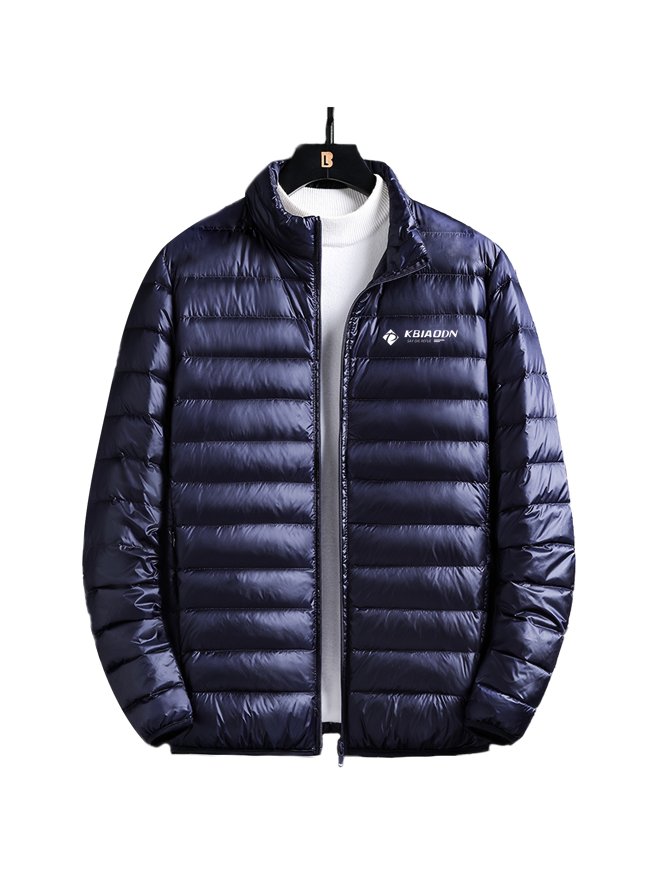 kbiaodn men's lightweight zip jacket sleek stand collar