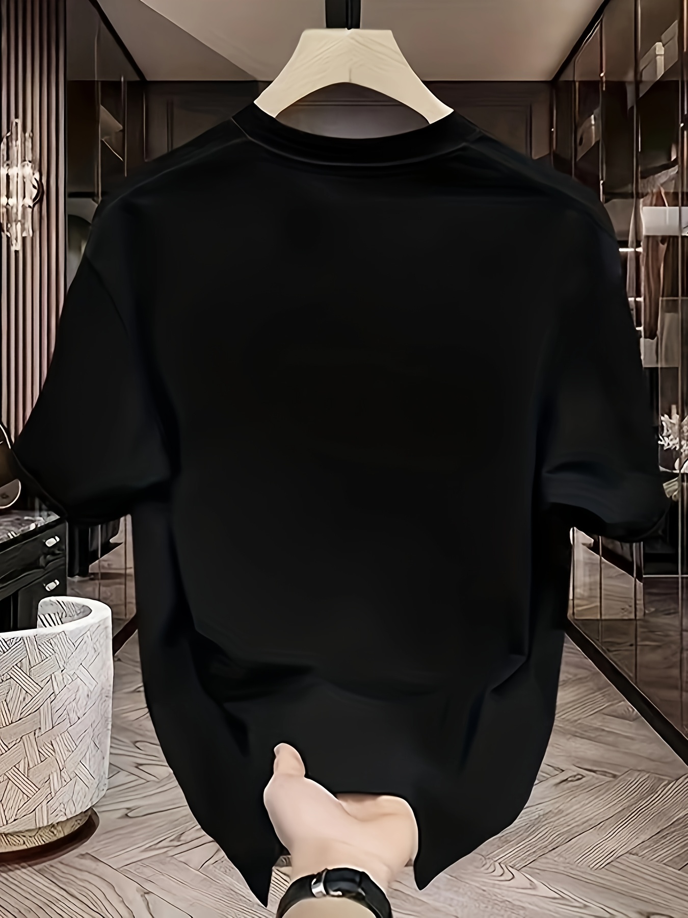 Black Oversized T Shirt Outfit Men Men's Oversized Cotton T Shirt