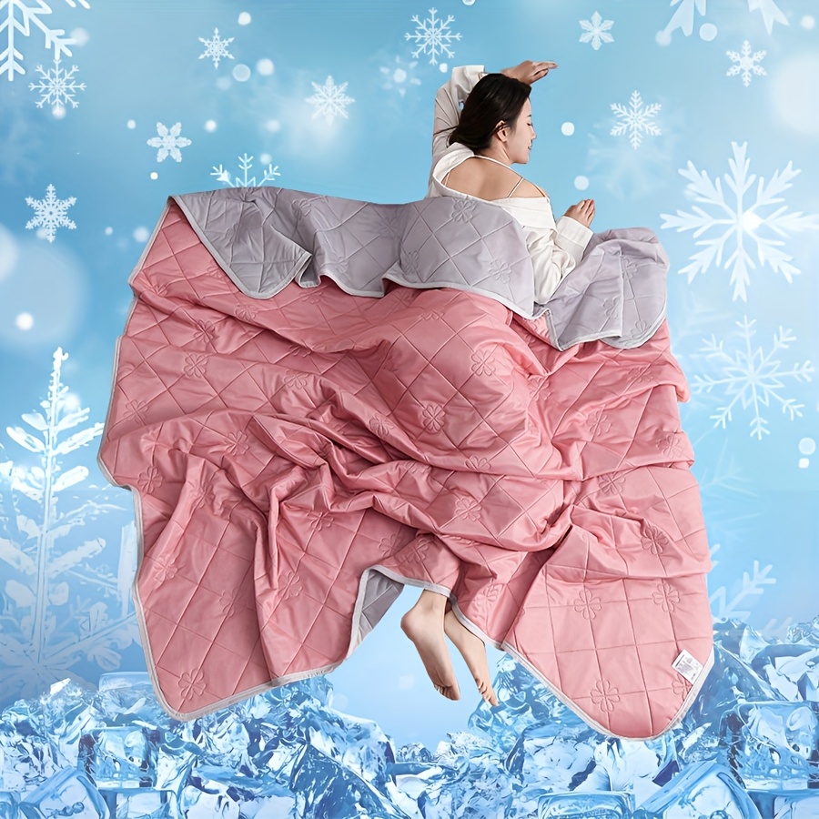 1pc cool summer quilt coolingquilt thin and breathable machine washable suitable for hot sleepers air cooling quilt details 7