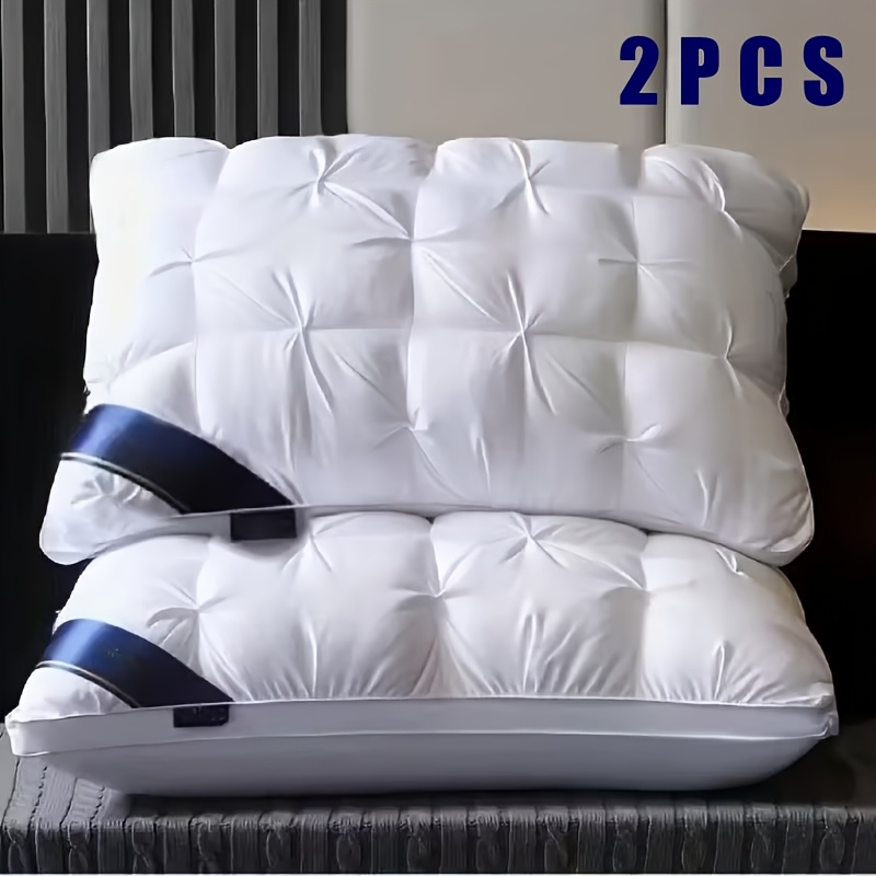 2pcs pillow of   provides deep neck support for     high density material that maintains its shape requires hand washing     sealed packaging