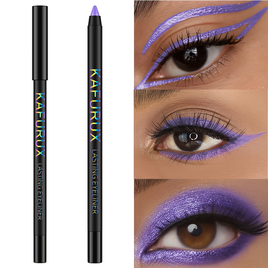 Purple, Non-sticky, Eyeliner, , Make More Attractive, Waterproof