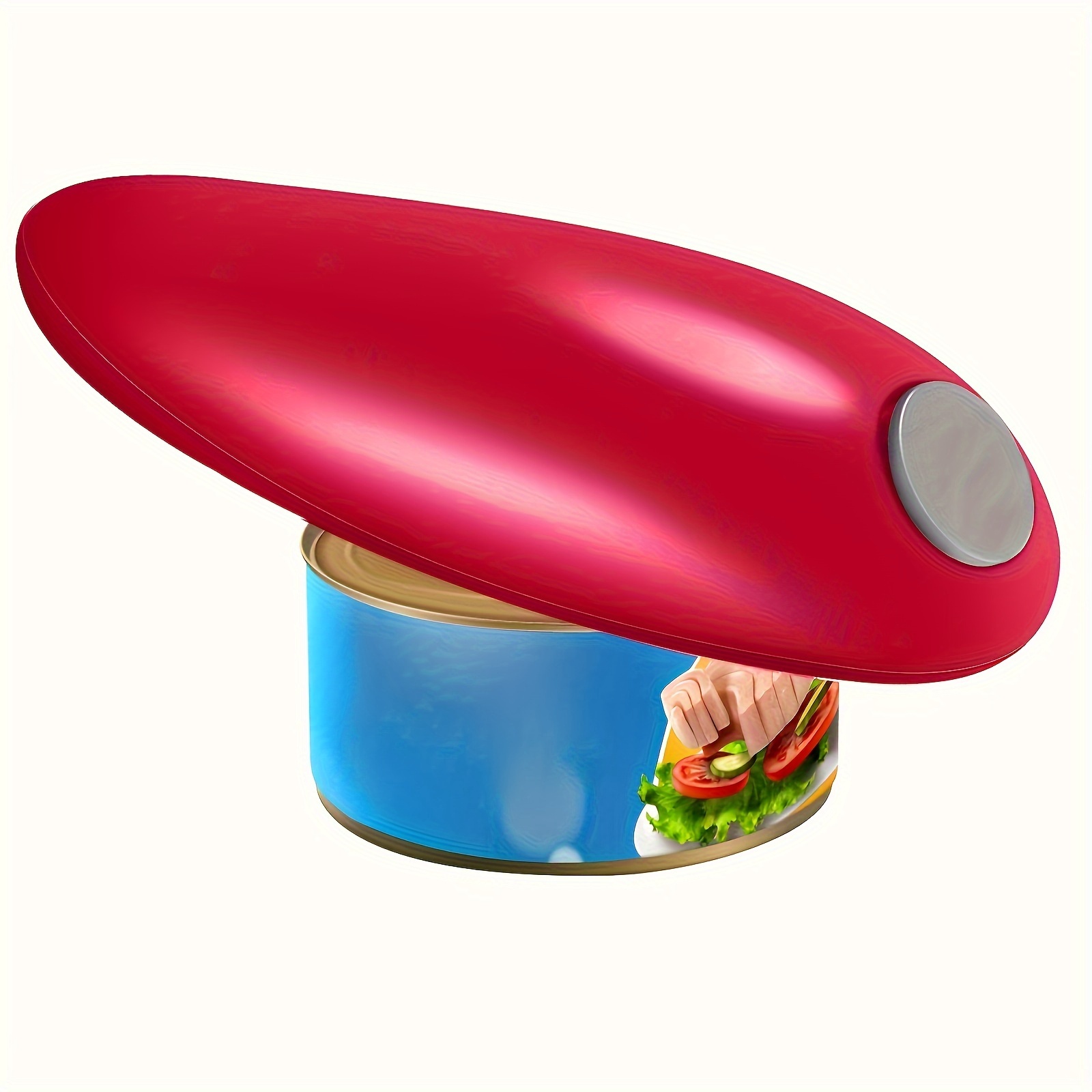 TEMU Easy-to-hold Electric Can Opener - , Automatic Can Opener, Suitable For The Elderly And The Disabled, Kitchen And Outdoor Camping, Powered Batteries (batteries Not Included)