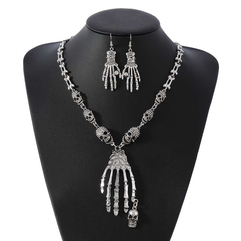 

Skull Jewelry Set - Necklace & , Zinc Alloy, For Halloween Parties &