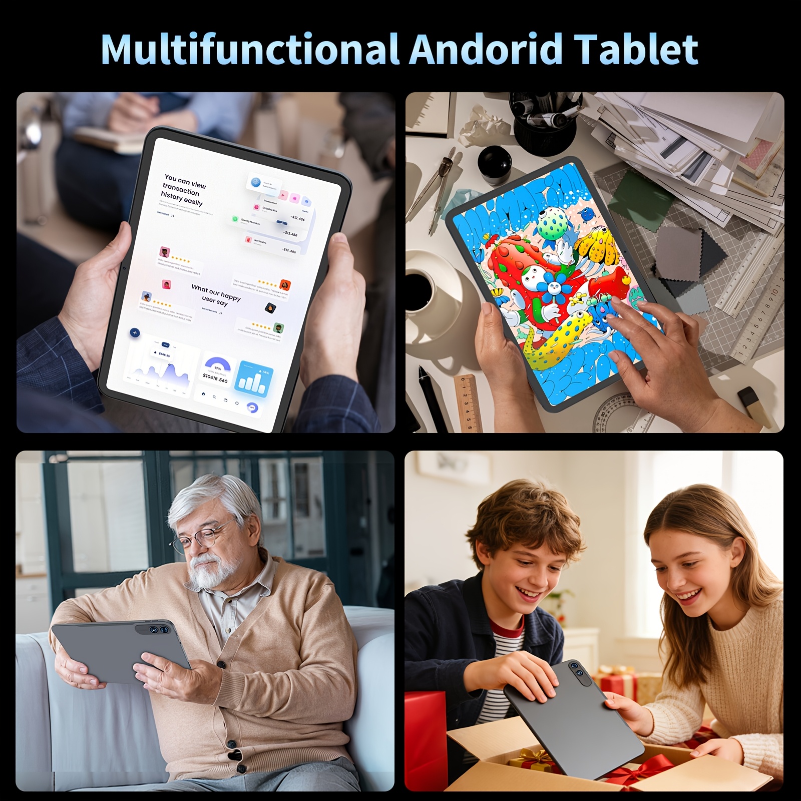 13-Inch Tablet Computer, Comes with a Keyboard And Mouse Set. It Boasts 32GB (8+24) RAM, 256GB ROM, And 2TB SD Expansion (Excluding SD Card). It Features a 10000Mah High-Capacity Battery, a 13-Megapixel Camera, Dual-Band Wi-Fi, Tablet, Pad