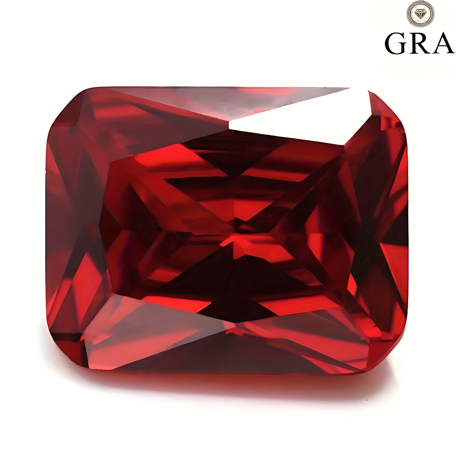 100pcs Vivid Red Lab-Created Gemstones for Jewelry Making