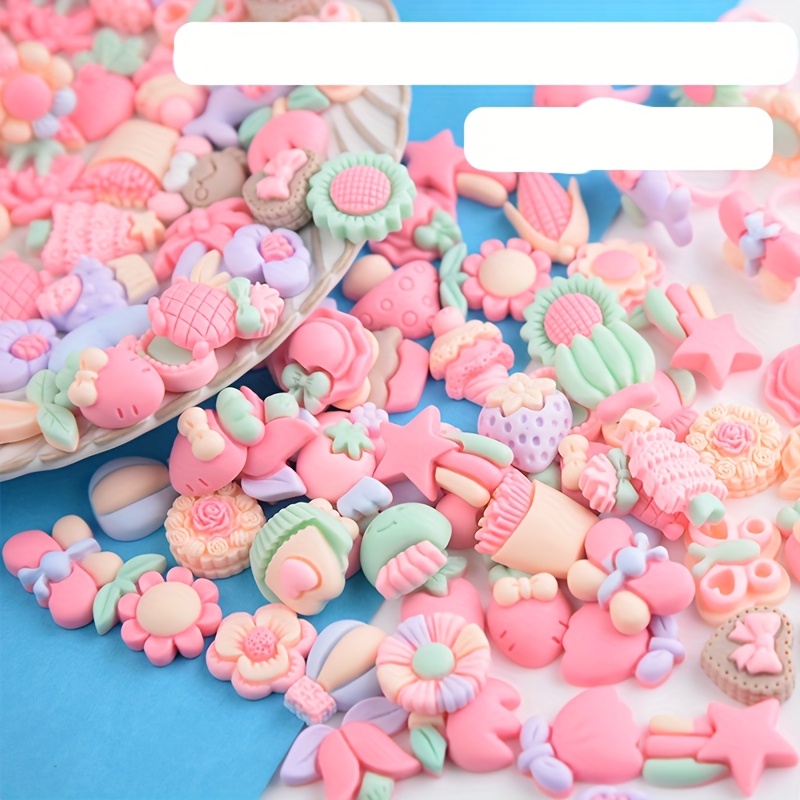 20/50pcs Creamy Resin Charms Making Kit, Handcraft Supplies for Phone  Case Pendants, Hair Accessories, Crafting Accessories