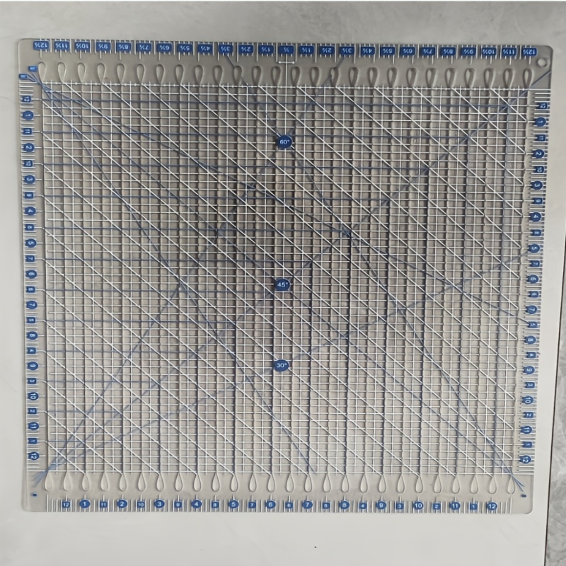 TEMU Règle de matelassage 12,5" x 12,5", adaptée aux droitiers et aux gauchers, fabriquée en acrylique épais de 4 mm, spécialement conçue pour une