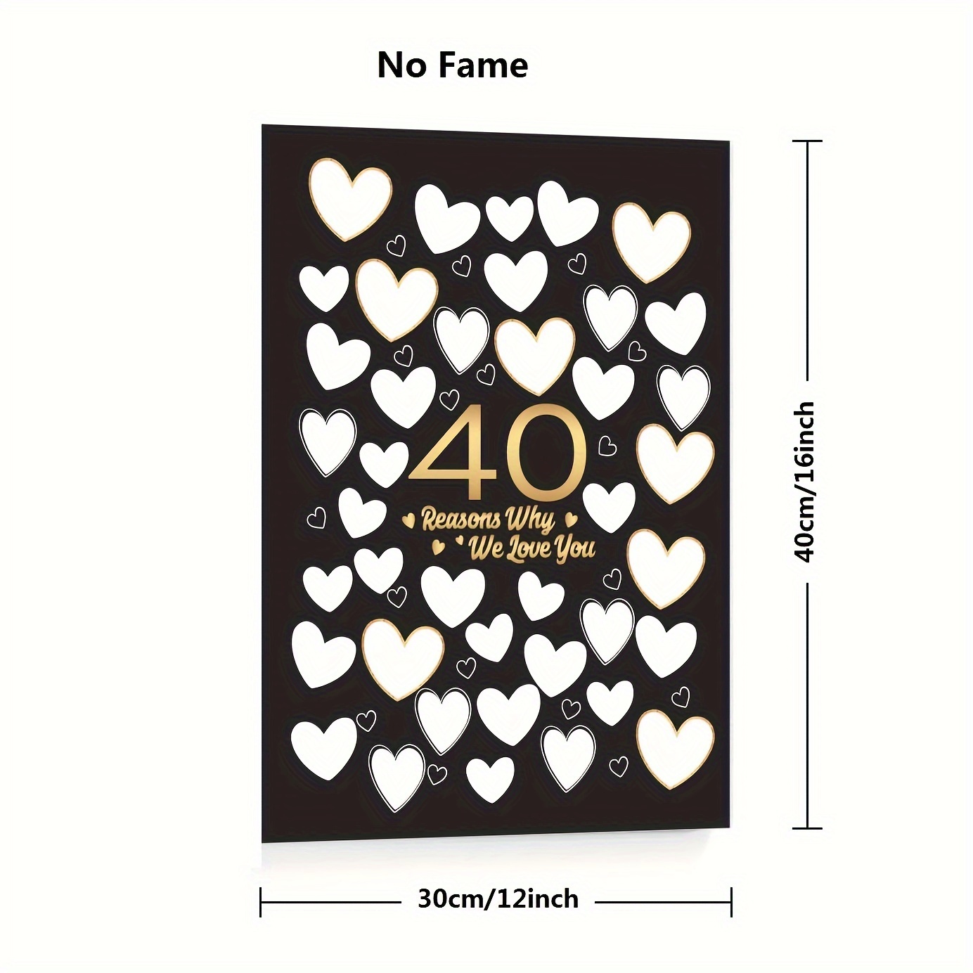 2d Flat, 40 You Signature Blank Space Happy Birthday | Guest Book Alternative | Happy Birthday Sign Decor For Men, Women, Boys Or Girls | Wall Art Poster | (canvas Unframed),halloween Christmas Decor