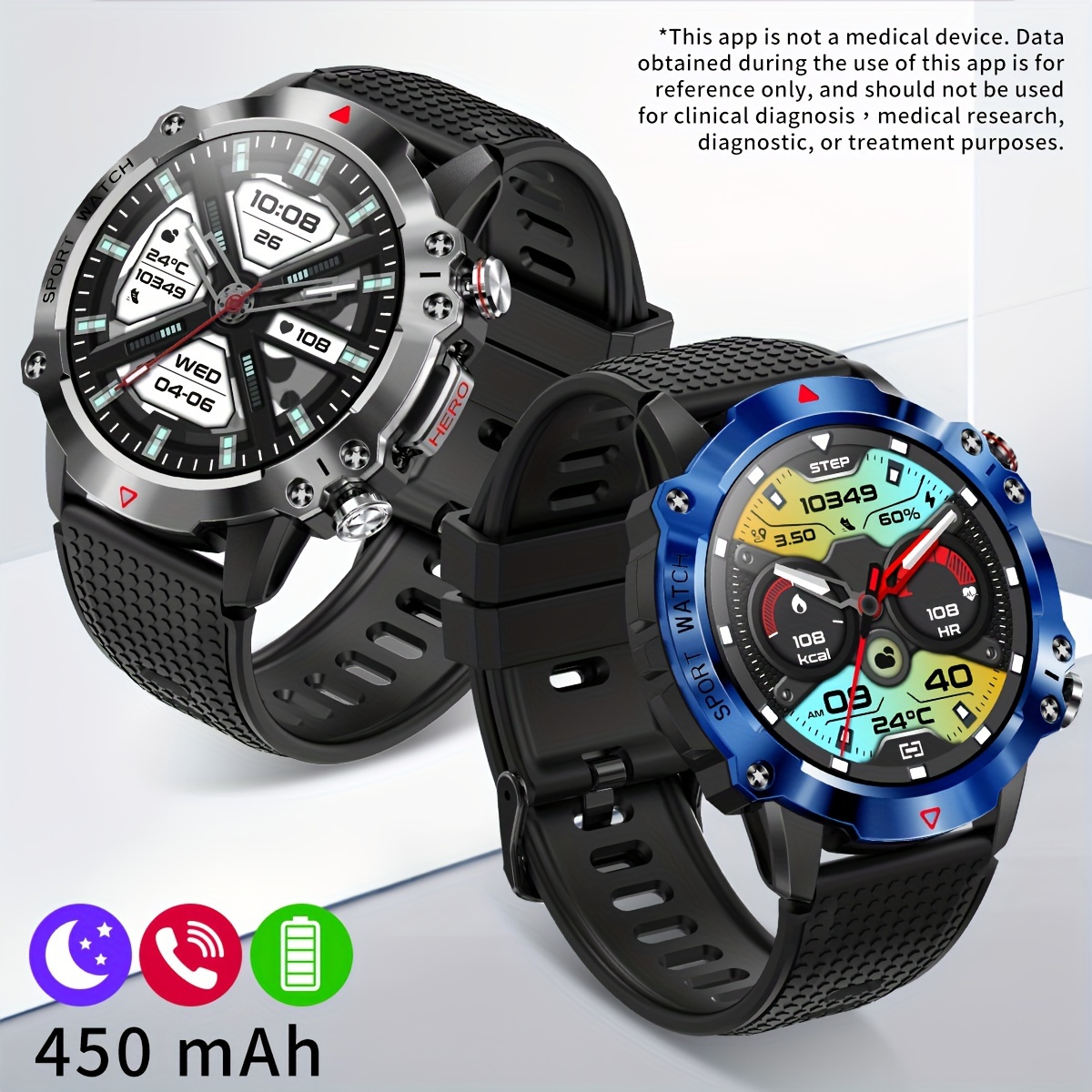 LIGE Reloj Inteligente Hombre con Llamadas, 1.43 AMOLED Smartwatch