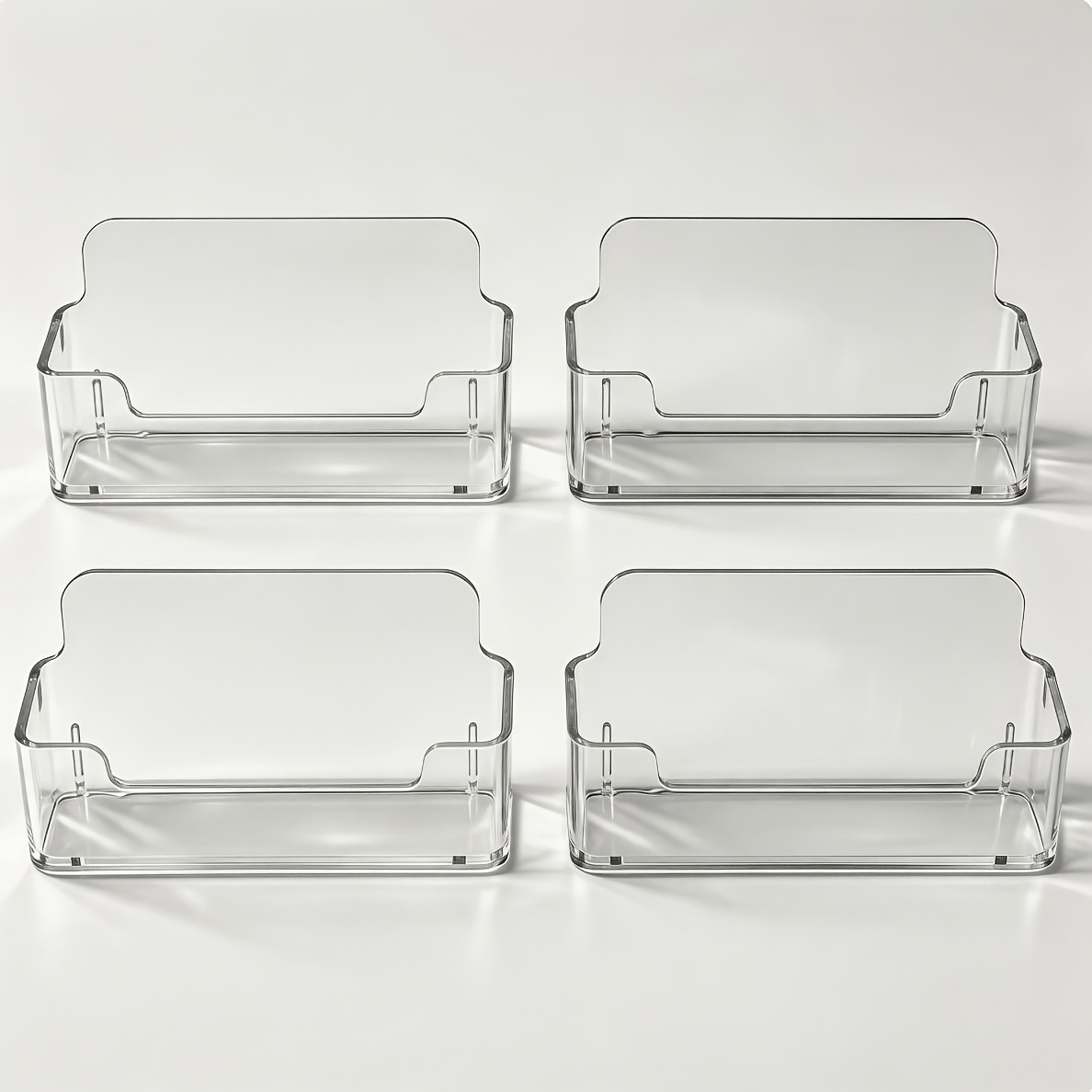 TEMU High-gloss Thickened Ps Transparent Business Card Holder, Large Capacity Holds 30-40 Cards. Odorless, Drop-resistant,, Non-yellowing, And .