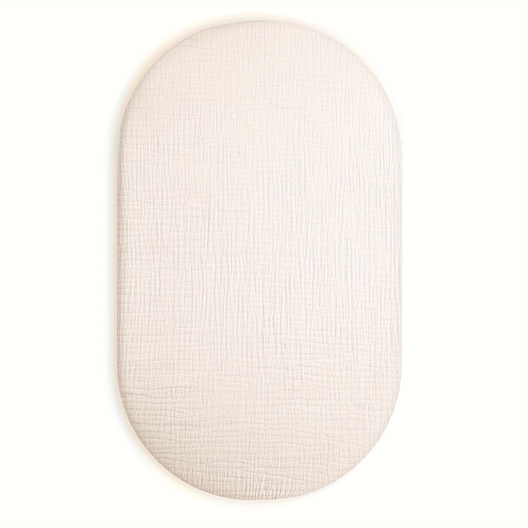 Baby Bassinet Sheets Girl Boy, 33''x17'' Muslin Bassinet Sheet 1 Pack Bassinet Mattress Sheets Fit For Rectangle, Round, Oval, Timer Mattress, Soft Breathable. Halloween, Christmas, New Year Gifts