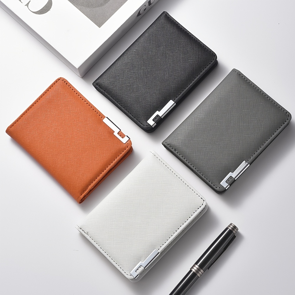 1pc Slim Ultra-Thin Credit Card Wallet for Men - Business Style with Multiple Card Slots, Geometric Interior Design, Holds License & Cash, Black - Perfect for Daily Use & Holiday Gifts (Christmas, Valentine's Day, Father's Day), Quality Craftsmanship