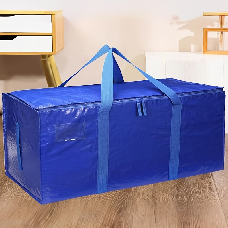 TEMU 1-pack Extra Heavy Carrying Bags - Large Moving Bags With Durable Zipper And Comfortable Handles, Durable Clothing Bags For College Supplies,