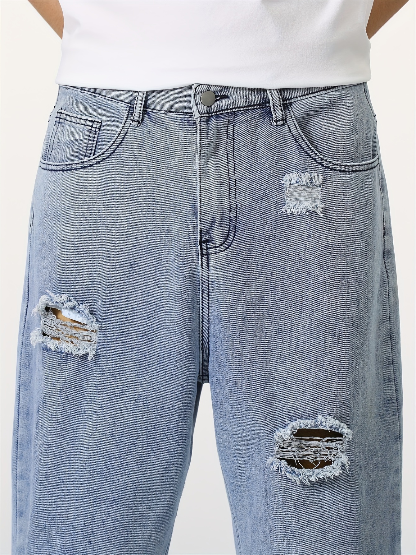 Ripped Jeans Light Blue Jeans Primark Primark Blue Denim Ripped