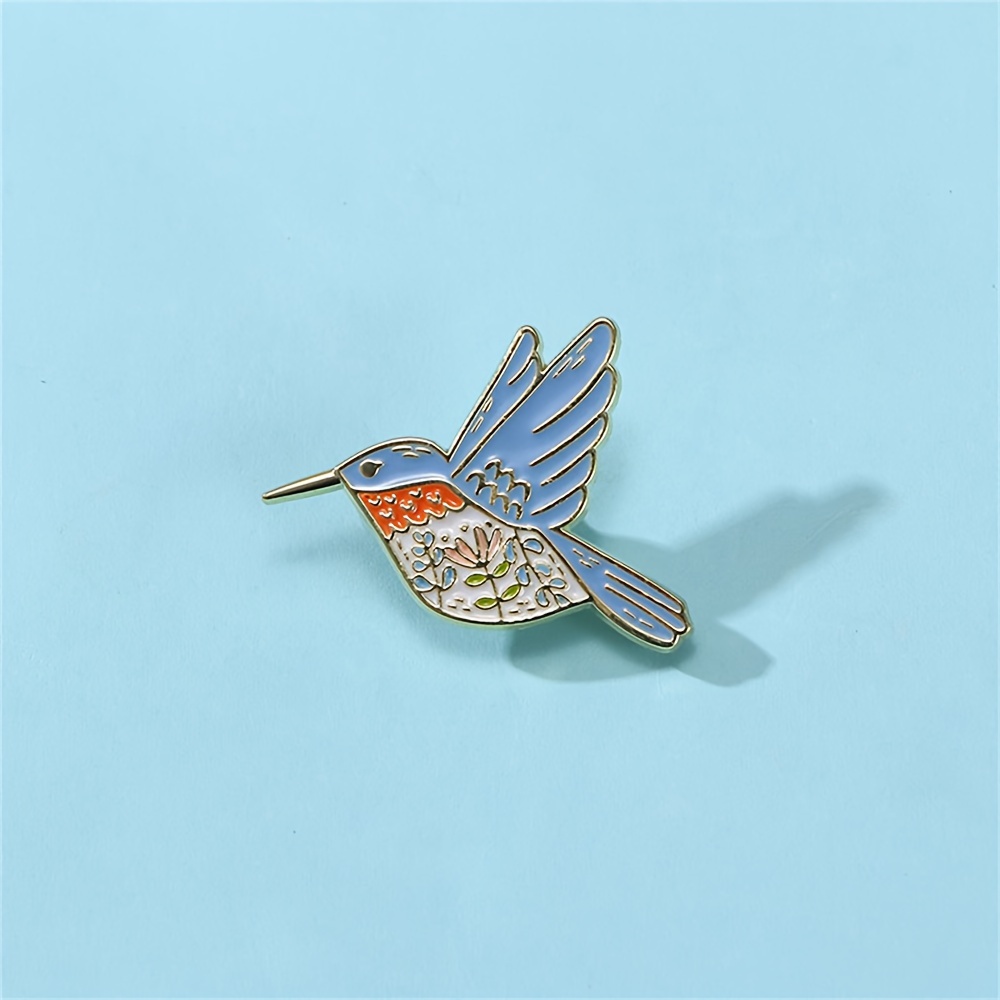 

1pc Hummingbird Enamel Pin, Decorative Brooches Ornaments For Bags