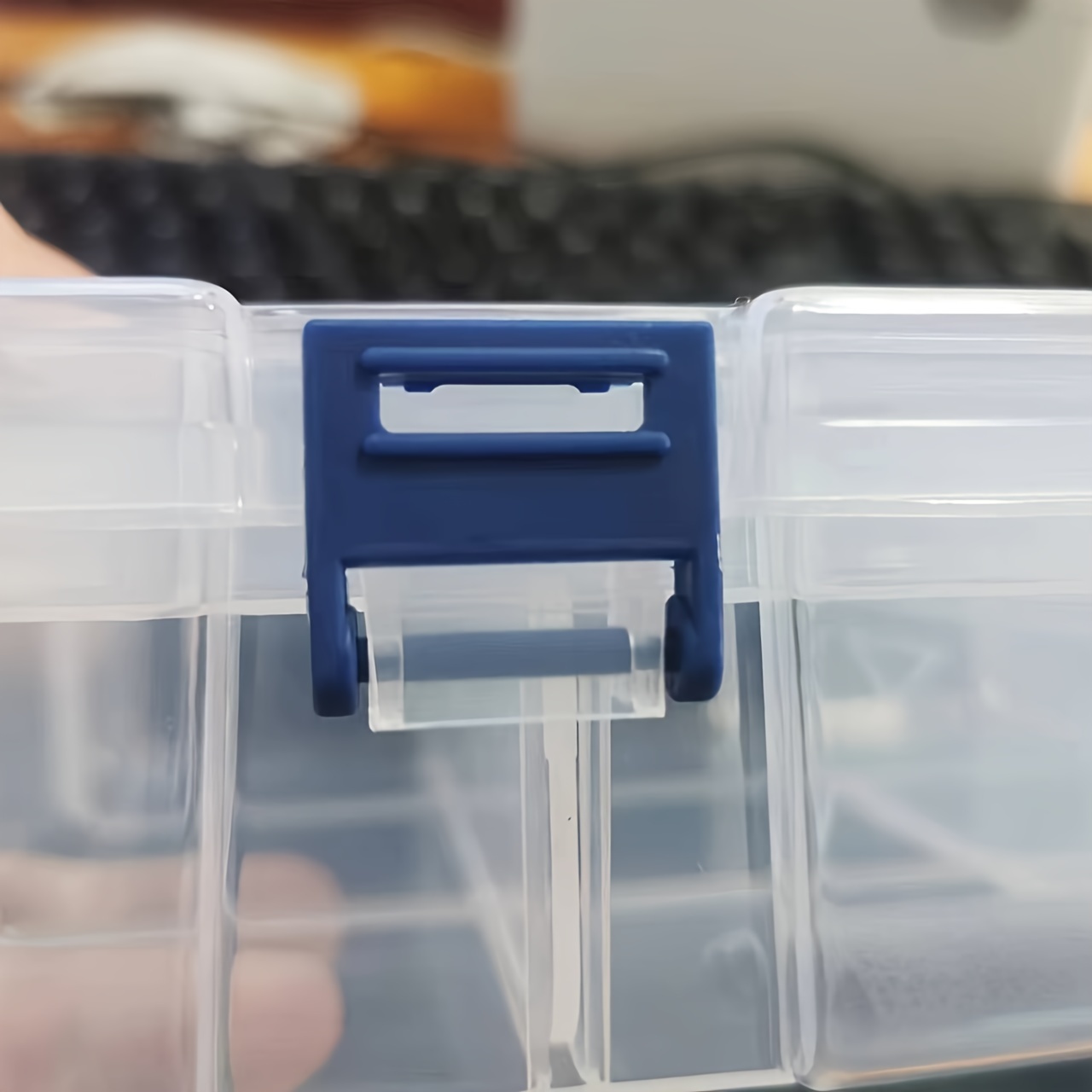 Double compartment Transparent Plastic Box Two layer - Temu
