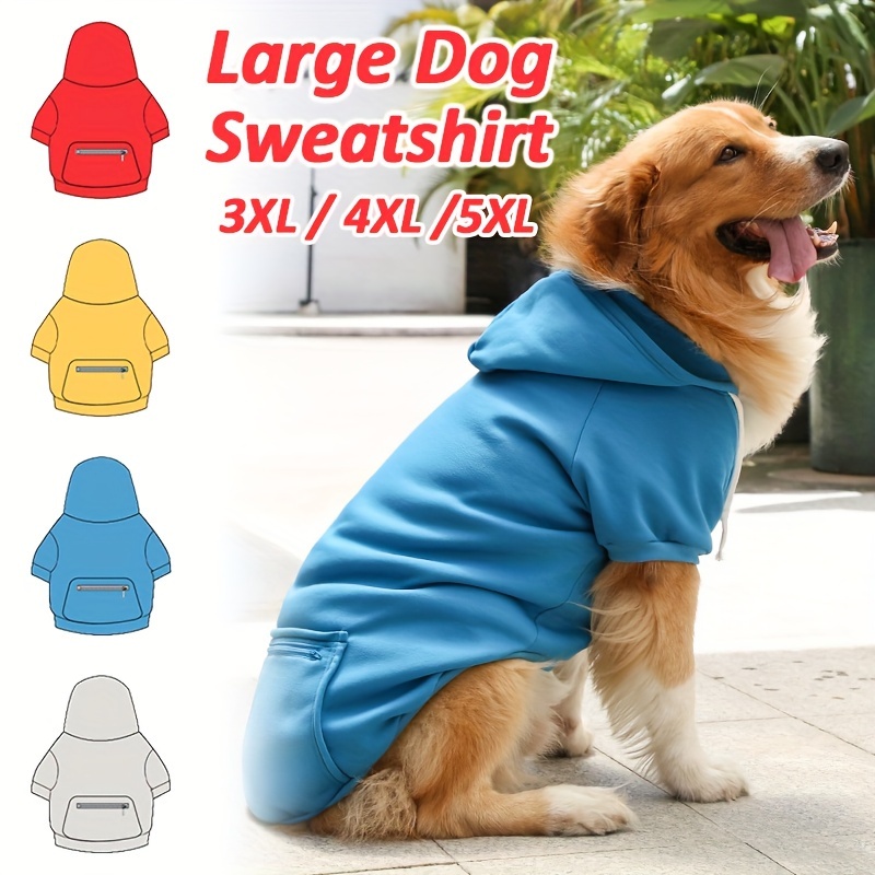 

Dog Hoodie For Large Dogs, Large Dog Hoodie With Hat, Warm Dog Sweatshirt Hooded, Basic Hoodie For Dogs And Winter, Dog Sweater For Beagle,