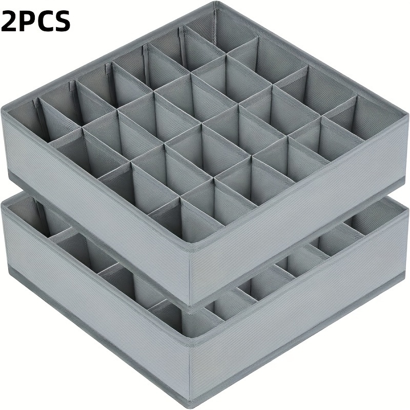 

24-compartment Storage Organizer Box - Convenience , Underwear, Tie Organizer For Bedroom, Closet, , - , Organization Accessory (1 ), , Bins & For Organization