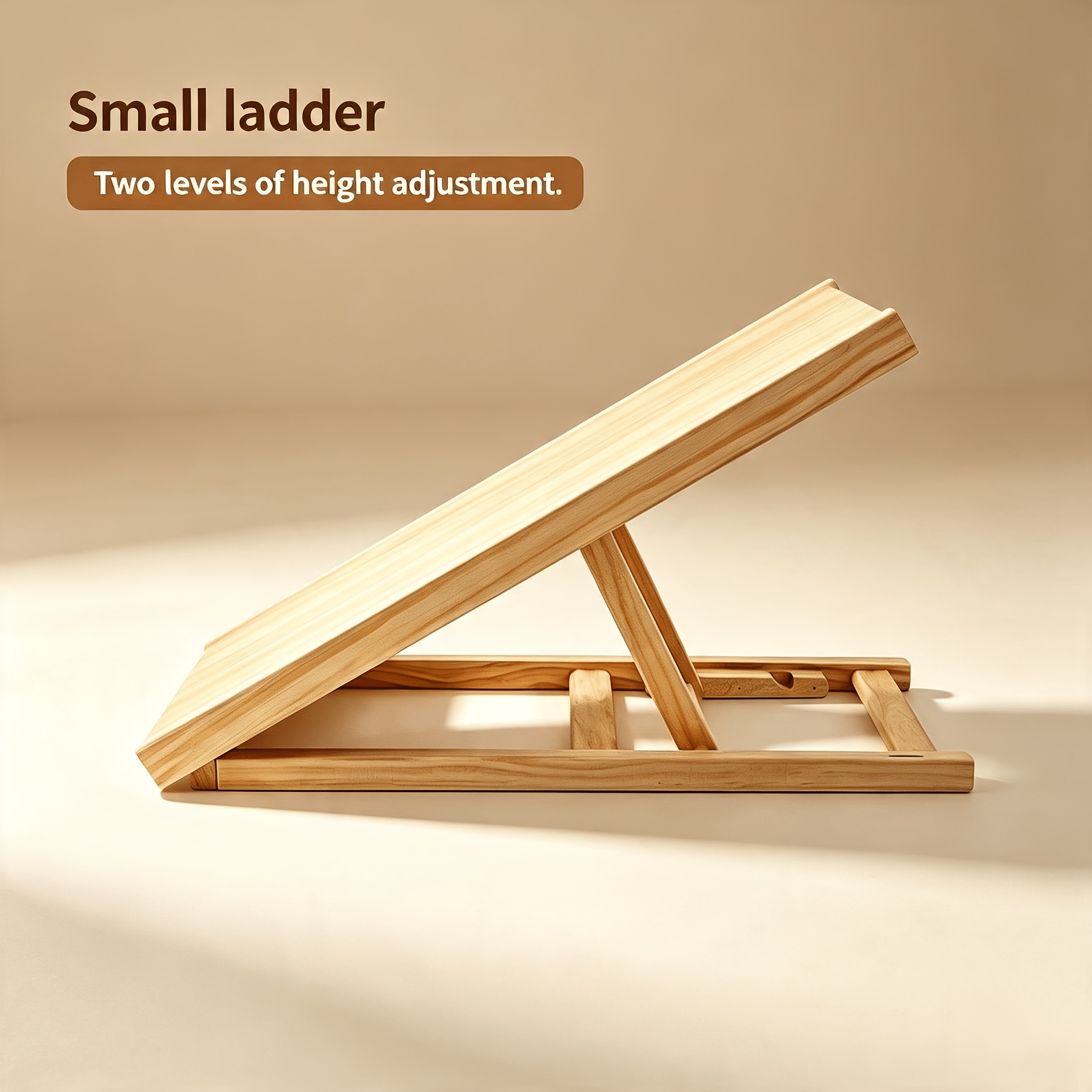 TEMU Foldable Wooden Pet Ramp With Non-slip Carpet, 2 Height Adjustments, Suitable For Small To Medium Dogs, Senior Dogs, Dog Climbing Aid Ladder