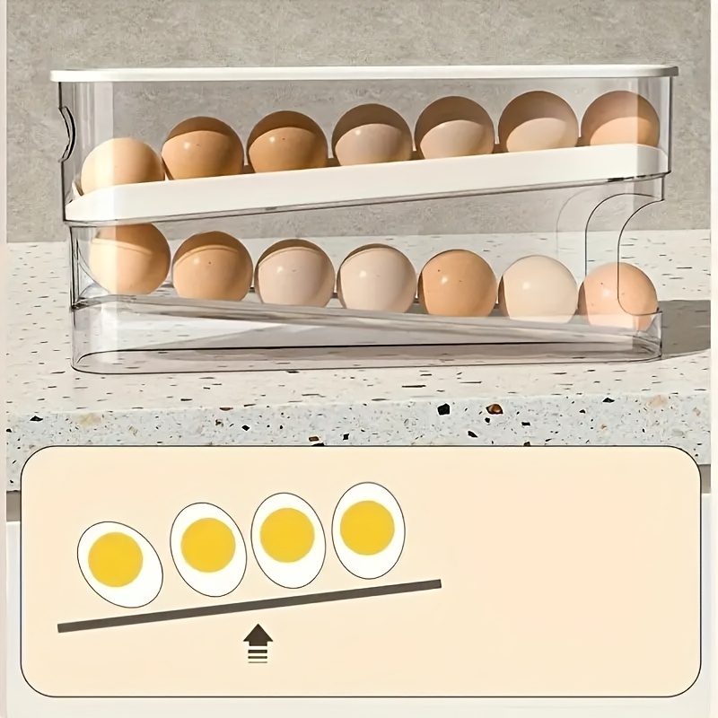 Flip-Top Refrigerator Egg Holder