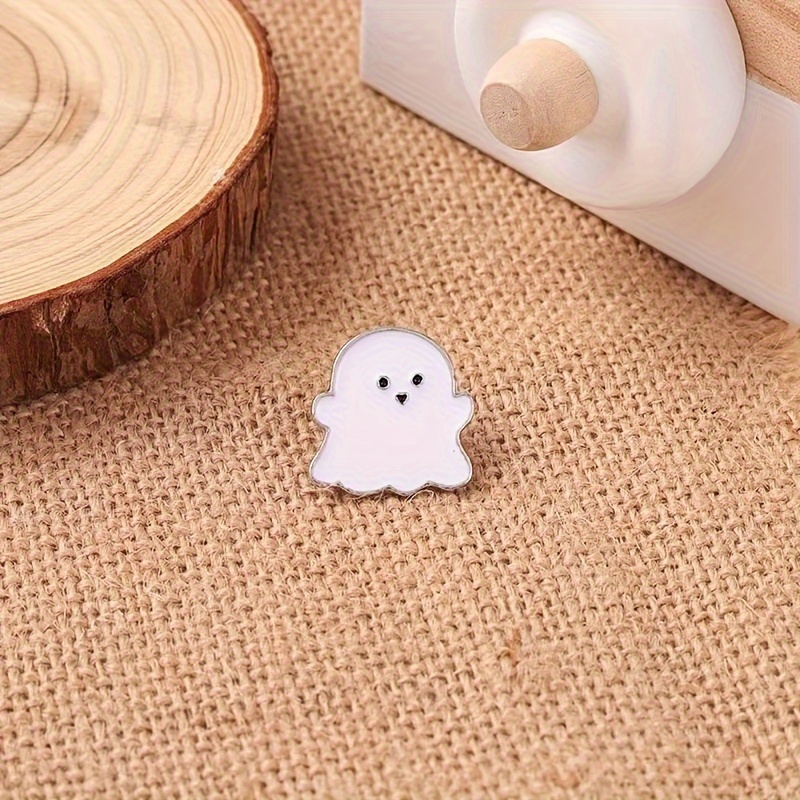 TEMU Broche de esmalte de aleación de fantasma de dibujos animados fácil, un accesorio elegante para ropa, bolsos y sombreros, como regalo mismo, ,