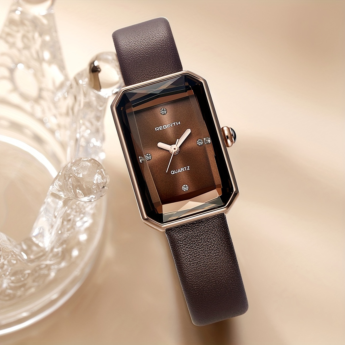 New Square Mirror Women's Fashion Minimalist Elegant Wristwatch