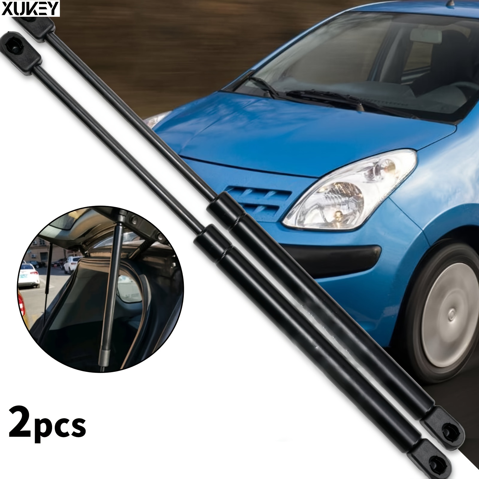 Xukey 2pcs For For 2009-2014 For Pixo 2008-2013 Tail Gate Rear Boot Gas Spring Lifters Struts Supports Holder 81850m68k00