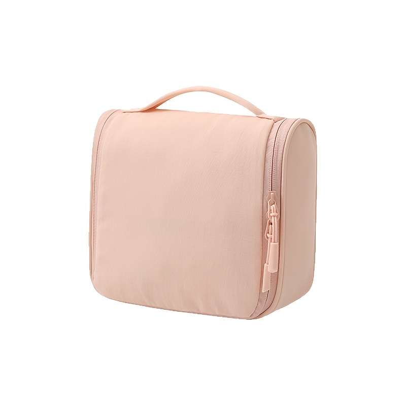 TEMU Kingkiss Large Capacity Suitable For Travel Toiletry Bag With Adjustable Hook & Zipper Closure - Lightweight Portable Suitable For Skincare, For