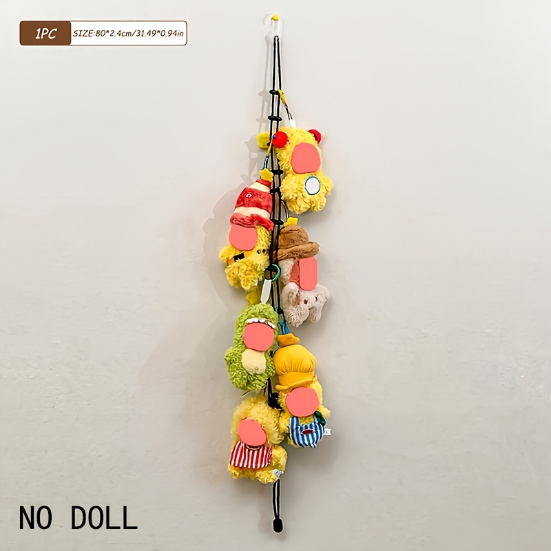 TEMU 1pc Doll Storage Lanyard, Wall Hanging Display Stand, Doll Storage Lanyard, Wall Hanging Storage Wonder, Space-saving, Doll Storage, Storage