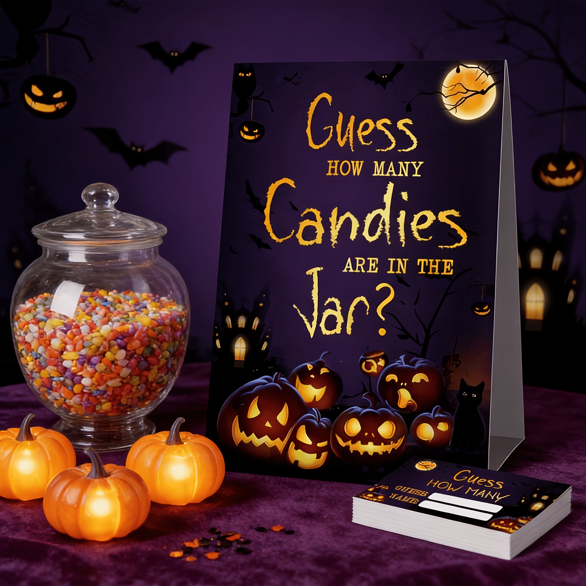 TEMU 51pcs Candies Game Cards Kit, Funny Ticket, Halloween Celebration Parties, Halloween Shower Favors Supplies Party Events And Gatherings 1pc