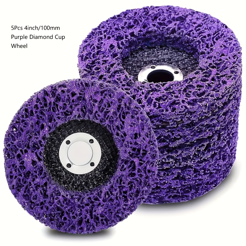 5pcs 4" Rust & Paint Removal Wheels -ideal For Metal, Wood, Fiberglass - Effortless Surface Prep