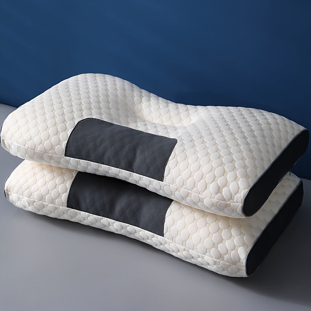 1 2 4pcs neck pillow high quality pillow core ergonomic neck pillow standard sofa neck and shoulder massage pillow side pillow back pillow moisture wicking and breathable white colour     room bedroom multi functional