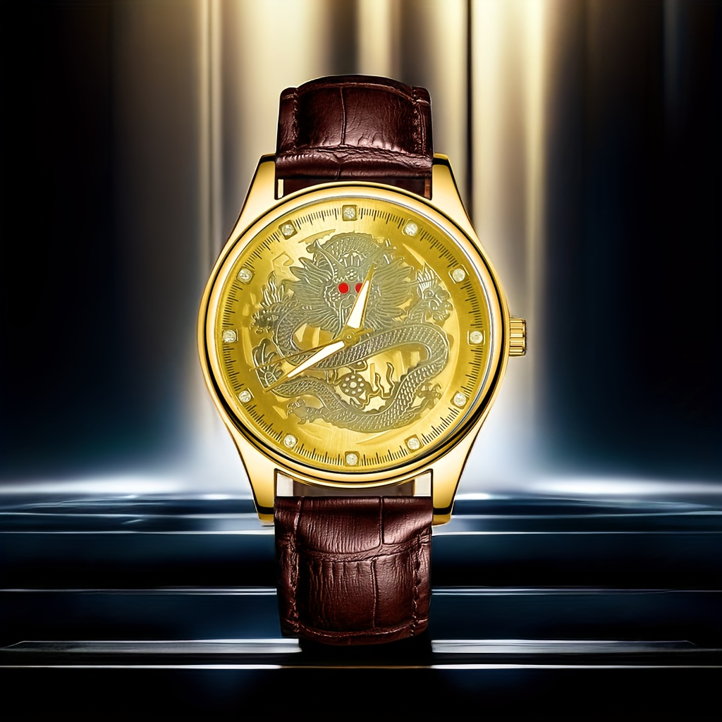 

Fashion Trend Sports Dragon Year Business Men's Wristwatch