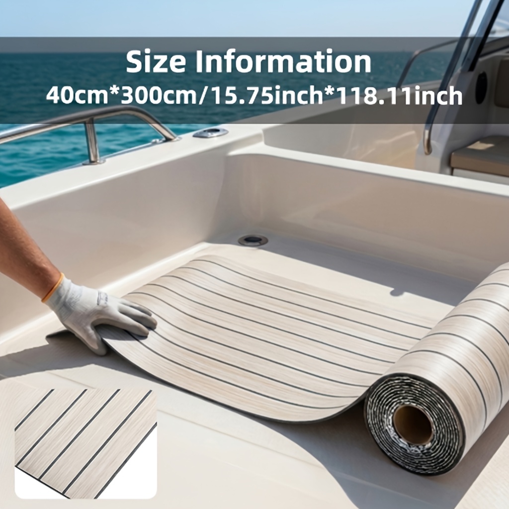 TEMU Foam Flooring Material For Marine Decks, Easy And Installation For Full-boat Coverage. The High-density Xpe Surface Features A Strong Anti-slip