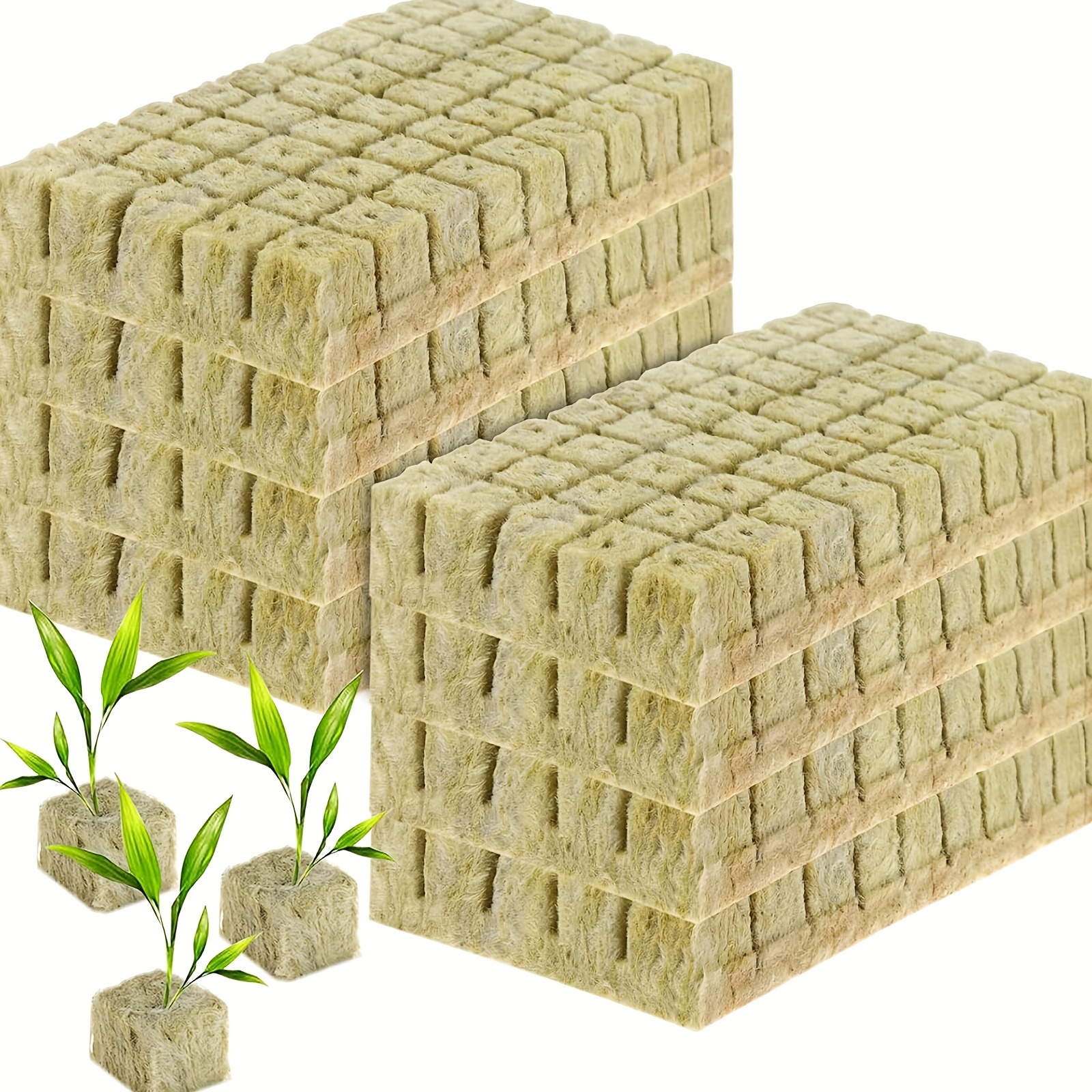 

100pcs Grow Cubes 1inch - Hydroponic Seed Starter Plugs For Soilless Cultivation, Plant Propagation & Cuttings, Ideal For Indoor & Outdoor Gardening