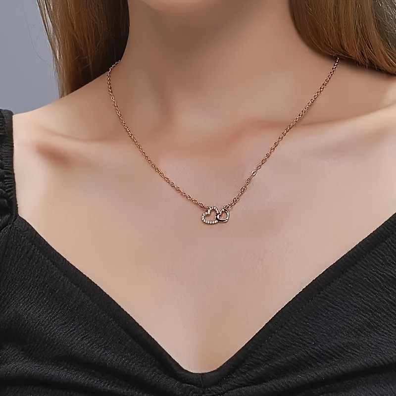 

1pc Double Pendant Necklace Women's Jewelry