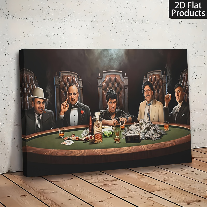 1 stuks The Godfather/Goodfellas/Donnie Brasco Gangster Film Poster - Al Pacino, Tony Montana, Johnny Depp