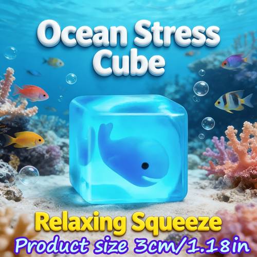 1pc underwater creature theme kneading filled with marine creature modeling extrusionn toy q bouncy and stress relieving wonder maltose gel slow rebound anxiety adhd fine motor