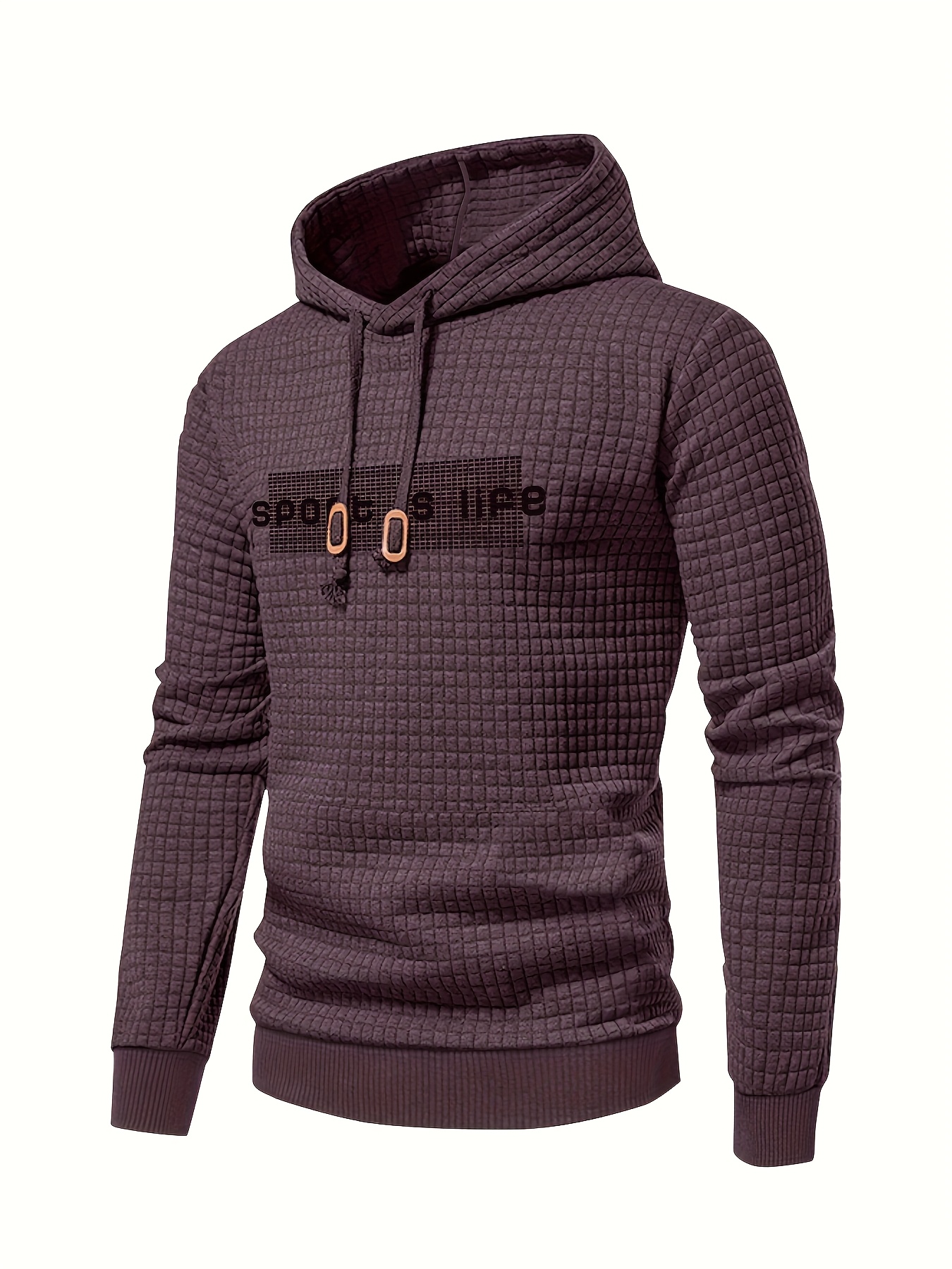 men's sporty casual hooded sweatshirt loose print Temu Australia