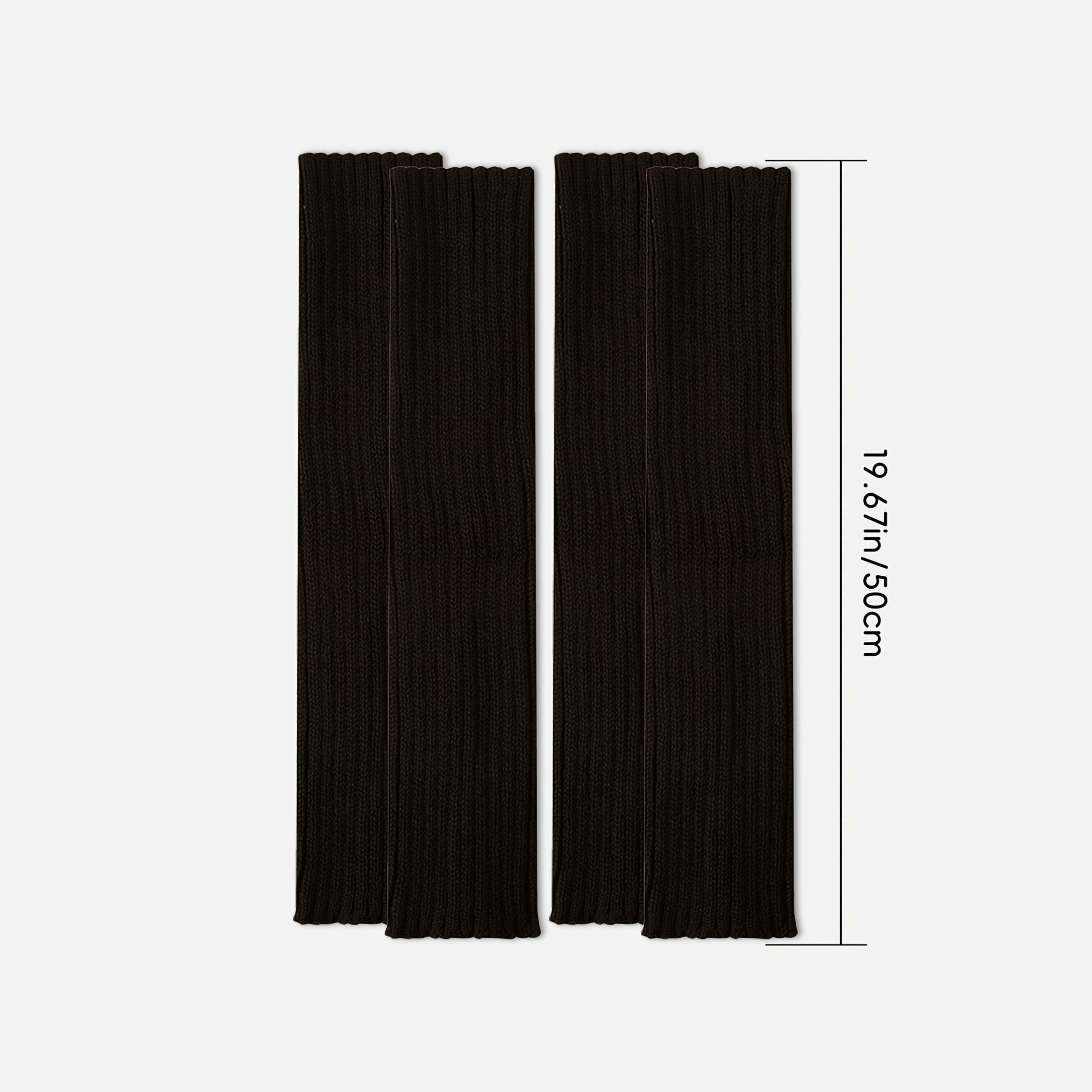 Image of Of Black Winter Warm Leg Warmers For Women, Thick And, Stylish And Elastic, Suitable For Holidays, Parties,, And Couples