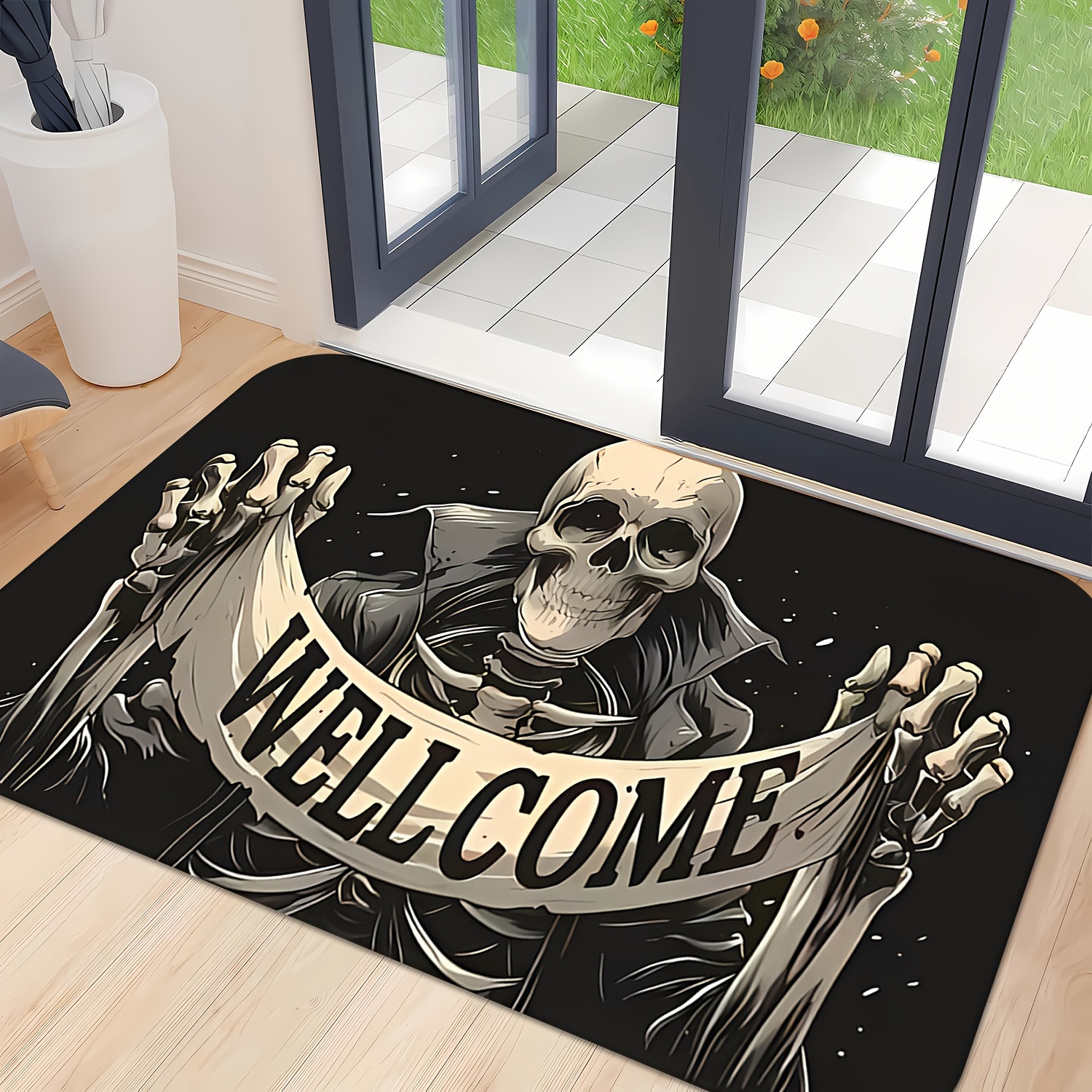 

Halloween - , -, Flannel Foam Rug For Decor | For Bathroom, , Bedroom, | -, 0.47