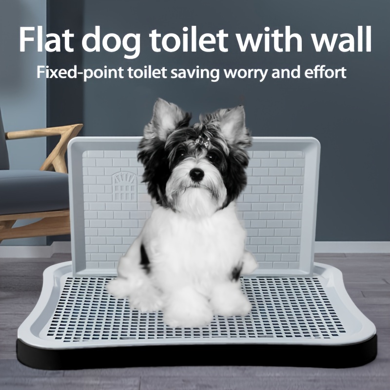 

Wall-mounted Flat Dog Toilet - Closer To Of Pets To Help Dogs The Toilet Accurately. The Parts Are Detachable For . The Raised Grid Design Prevents Dog Feet From Getting Urine