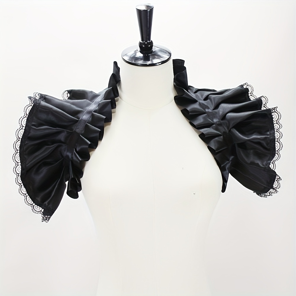 Image of Victorian Bolero Collar Fake Neckpiece - Vintage Fake Collar Suitable For Costume Parties, Masquerade, Renaissance & Themed Events - Hand Washable Historical