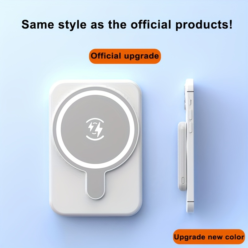 [Magnetic Wireless Power Bank] 10000mAh Magnetic Wireless Power Bank - Portable Charger, LED Digital Display, For Outdoor Travel And Emergency Backup Mini Power Bank, Suitable For IPhone16/15Pro Max/14pro/13/12/Android Phones, (USB/Type-C Interface), Valentine's Day