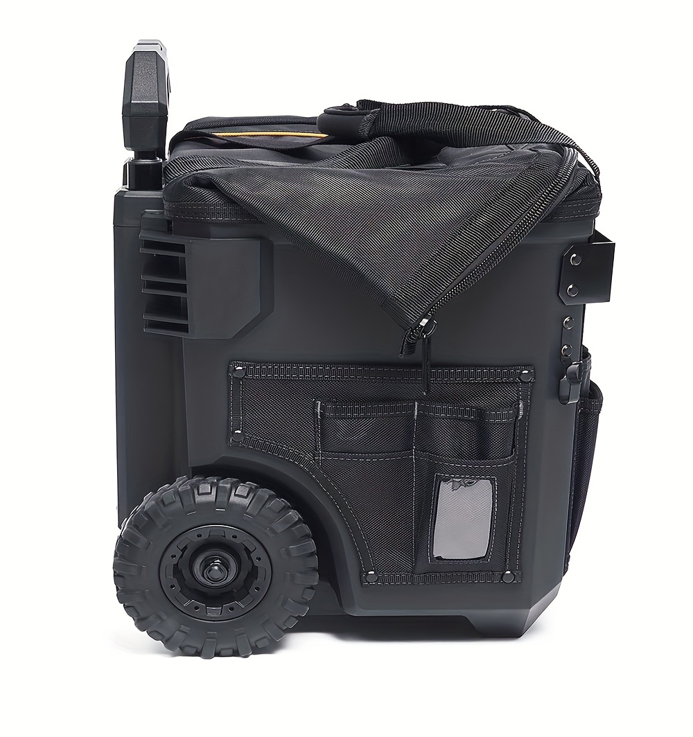 xl rolling tool bag with   uncharged polyester tool organizer black tb ct 61 18 without battery details 4