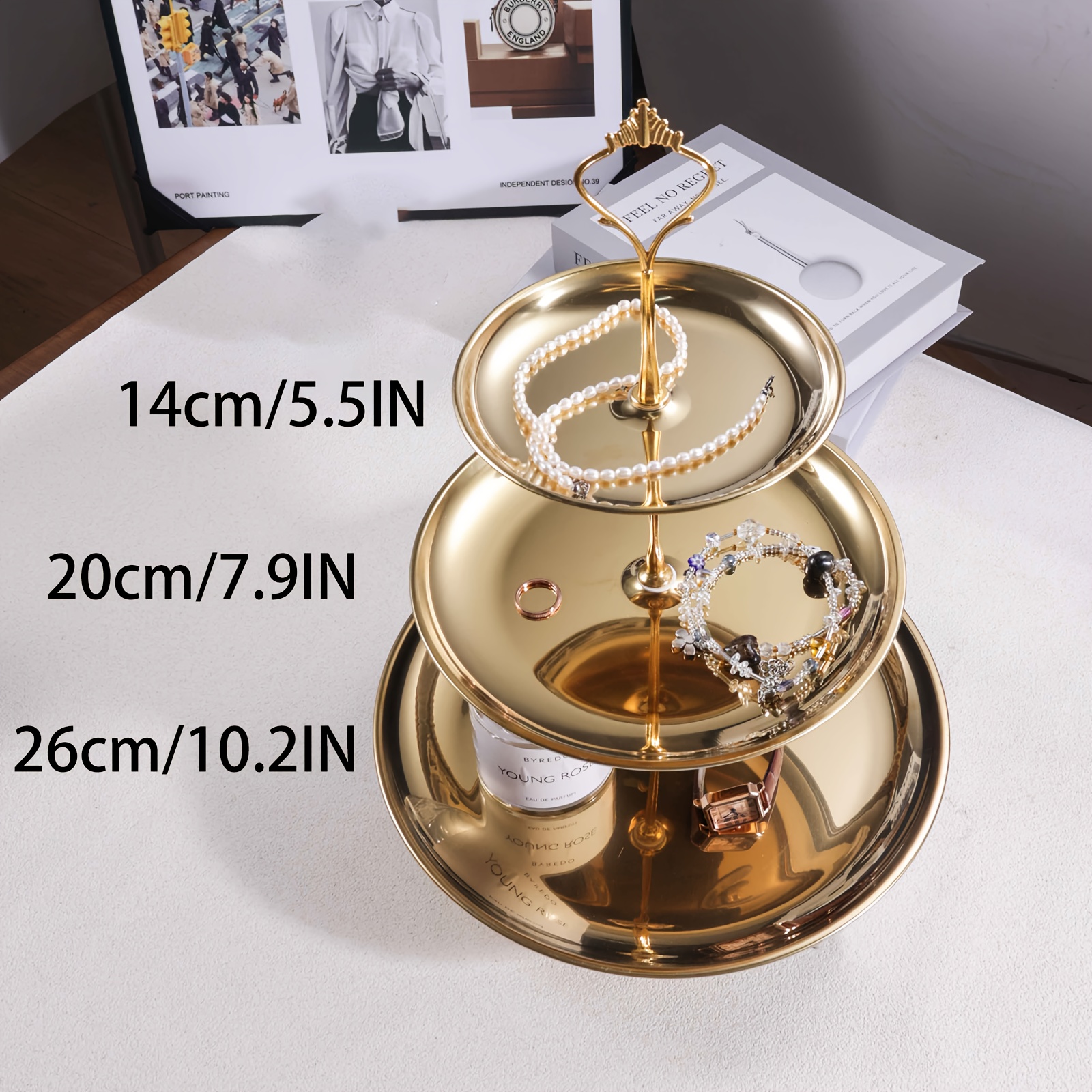 Set Da 6 Supporti Per Torte In Metallo Dorato – Alzate Per Cupcake E Dessert, Per Matrimoni E Feste