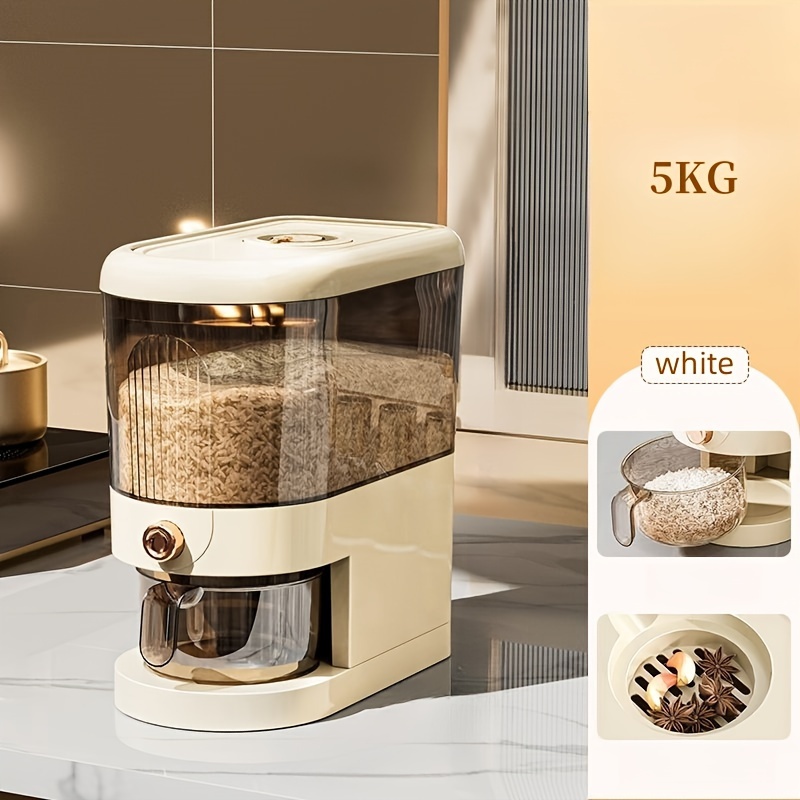 1pc airtight rice dispenser 5kg 10kg capacity moisture proof insect resistant large drawer storage container for kitchen organization storage bins for   Product details 6
