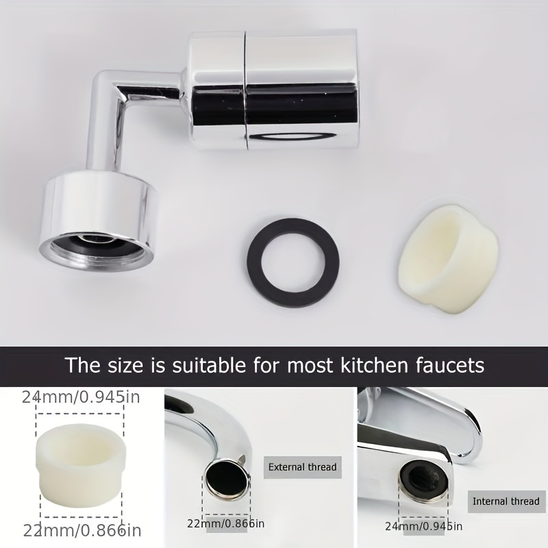 1pc 720 rotating kitchen bathroom faucet splash proof water saving with enhanced mouthwash wash bubbler kitchen faucets for sinks with sprayer kitchen faucet sprayer attachment details 3