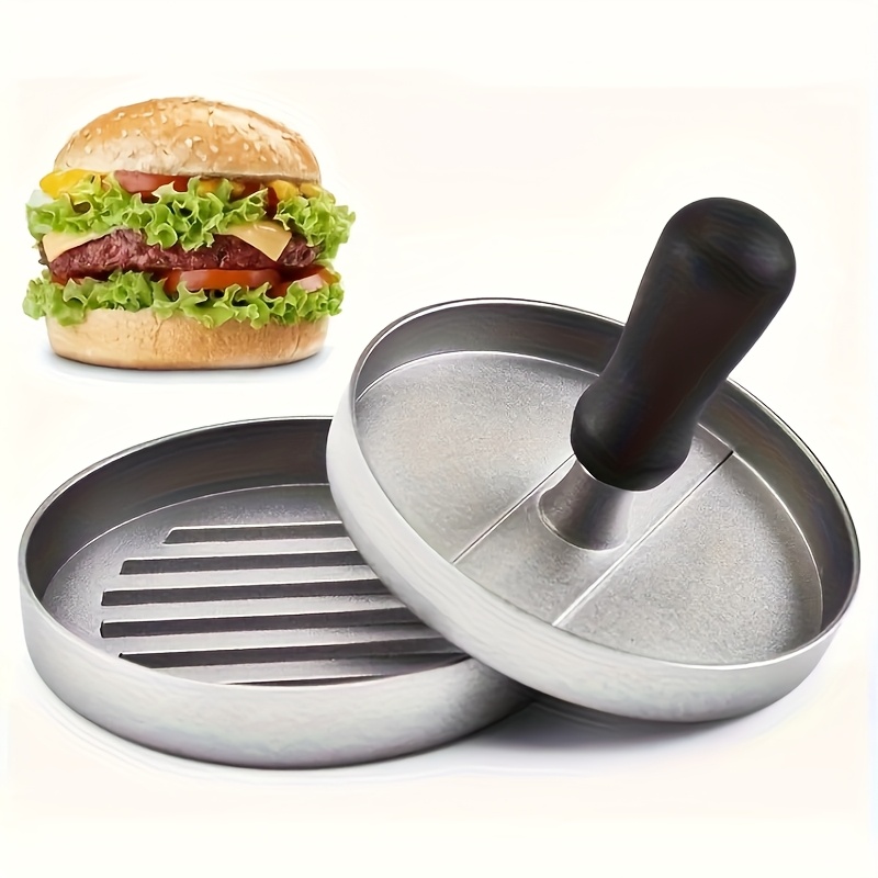 TEMU 1 Hamburger Patty Press Mold, Burger Patty Maker, Kitchen Tool For Pressing And Filling Patties